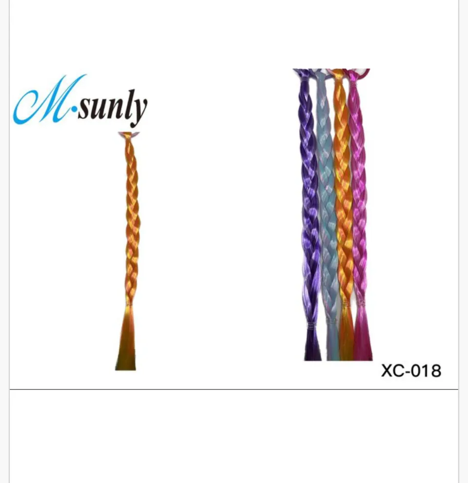 Warkocze Peruk Kolorowe Syntetyczne M-sunly XC-018 24szt