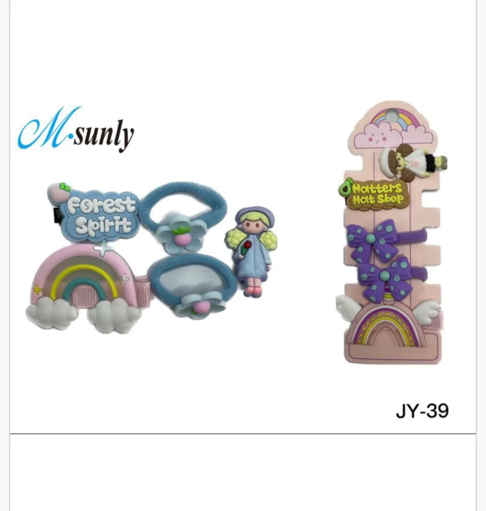 Spinki do włosów i gumki zestaw M-sunly Forest Spirit 24 szt.