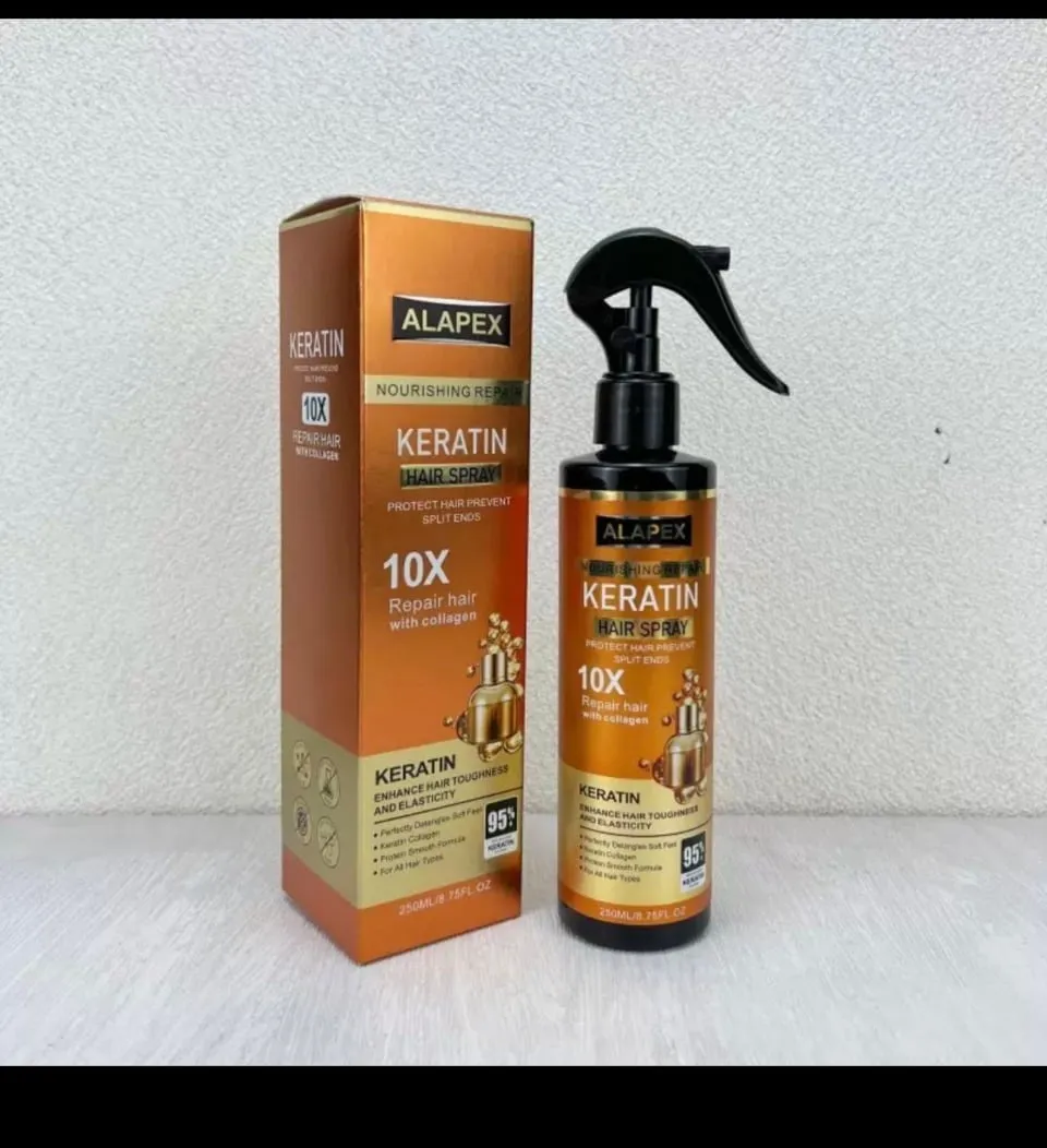 Keratin Alapex 250ml Spray do Włosów z Kolagenem Regenerujący
