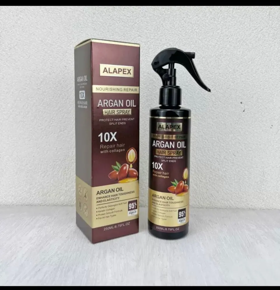 Keratin Alapex 250ml Argan Oil Hair Spray Odżywczy do Włosów