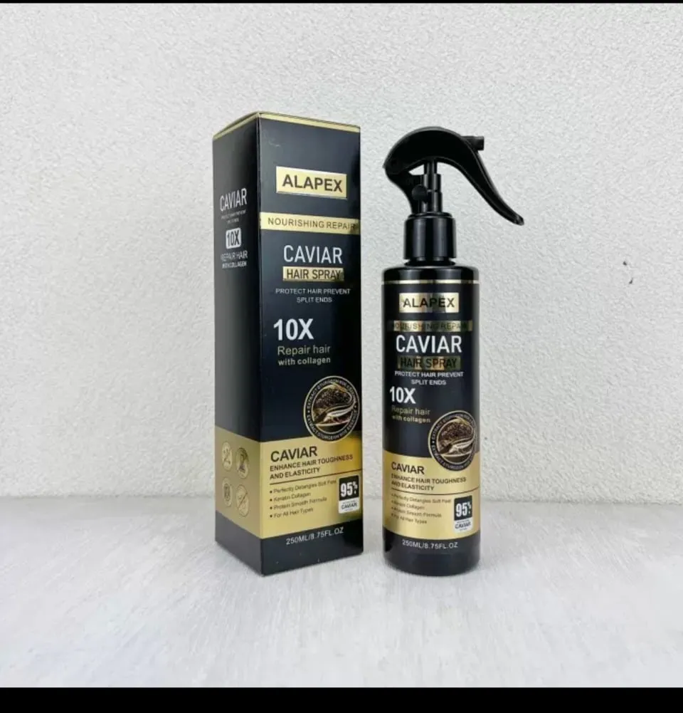 Alapex Caviar Hair Spray 250ml - Spray z kawiorem i kolagenem 10X