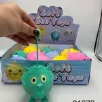 Zabawka Soft Cute Toys Gniotek Jeżyk z Pętelką 12 szt.