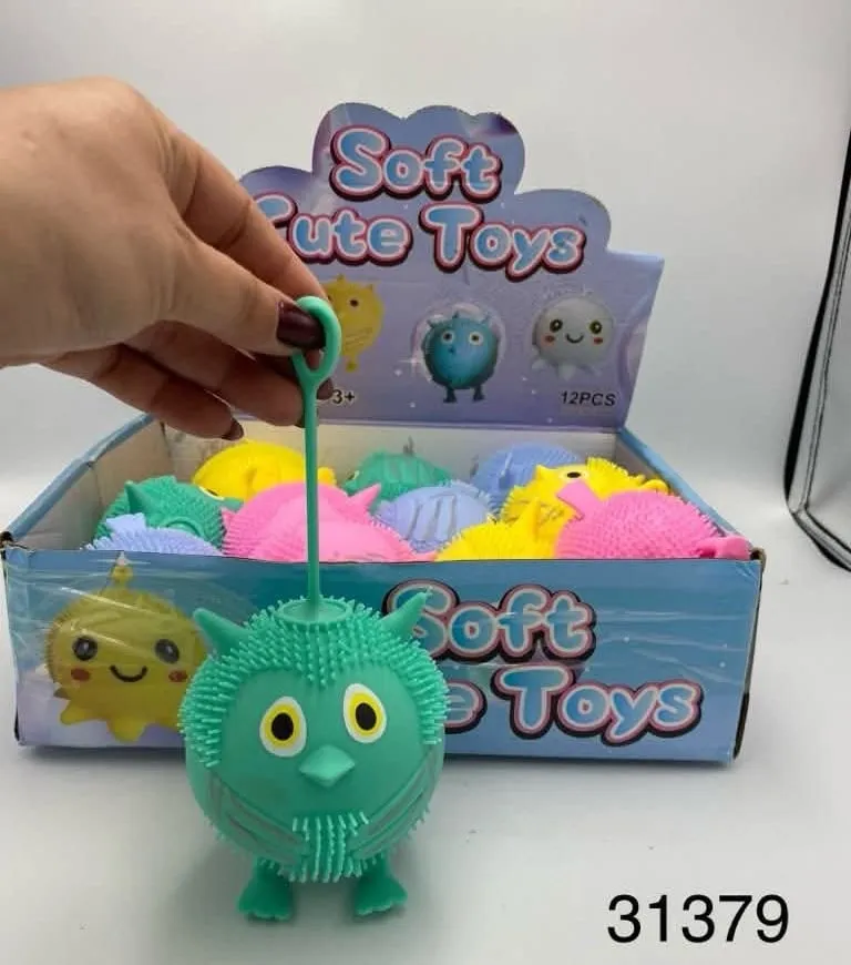 Zabawka Soft Cute Toys Gniotek Jeżyk z Pętelką 12 szt.