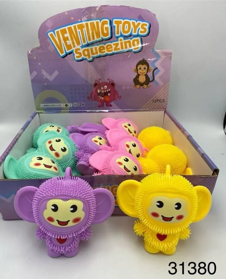 Zabawka Venting Toys Squeezing Małpka Gniotek Sensoryczny 12szt