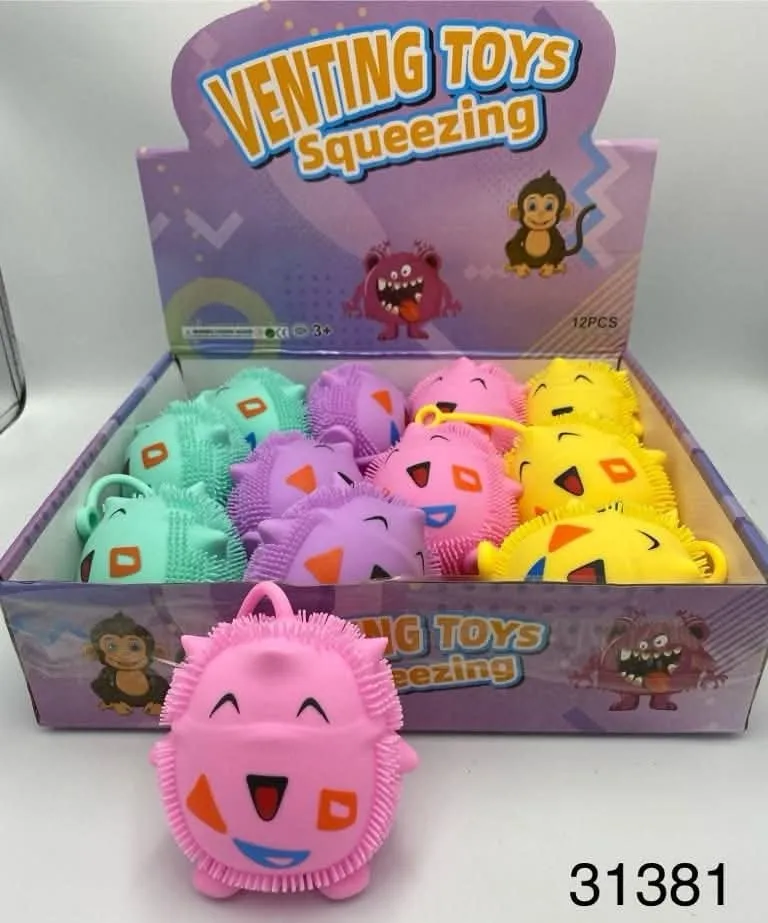 Zabawka Venting Toys Squeezing Gniotek Jeżyk Antystresowy 12szt