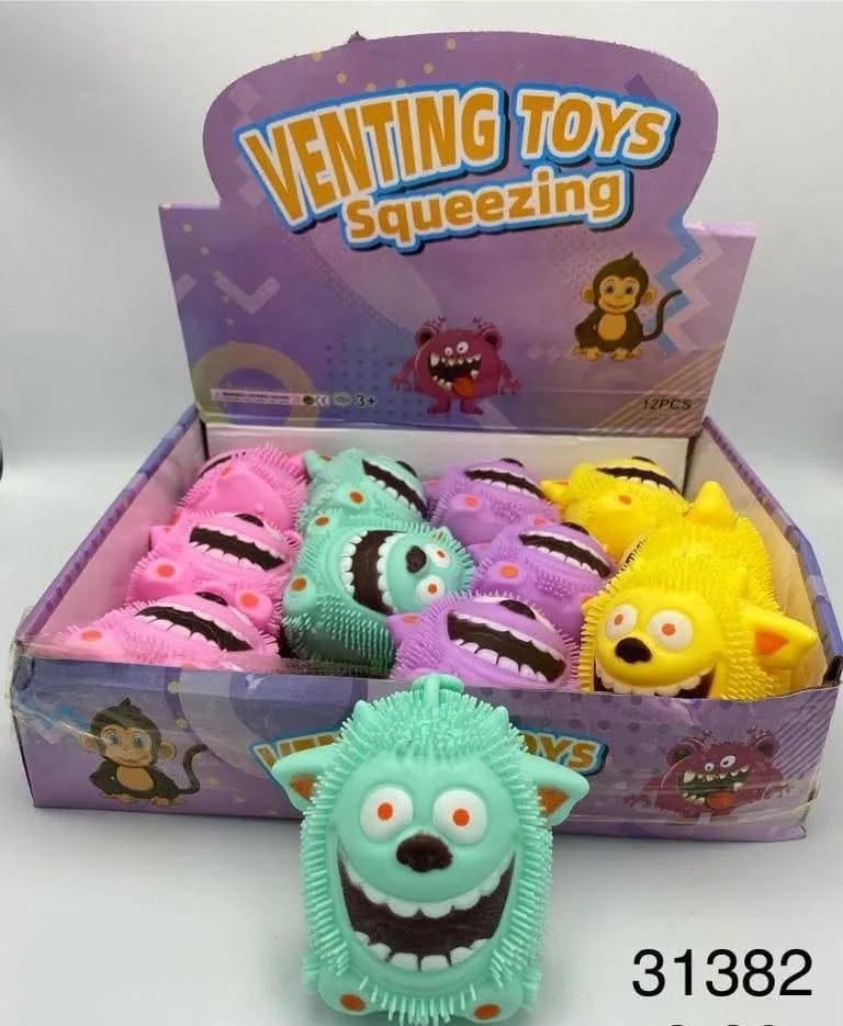 Zabawka Venting Toys Squeezing - Gniotek Potworek z Kolcami 12szt