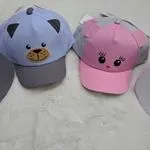 Czapka z daszkiem dla dzieci 46-50cm, wzory zwierzęce z uszami
