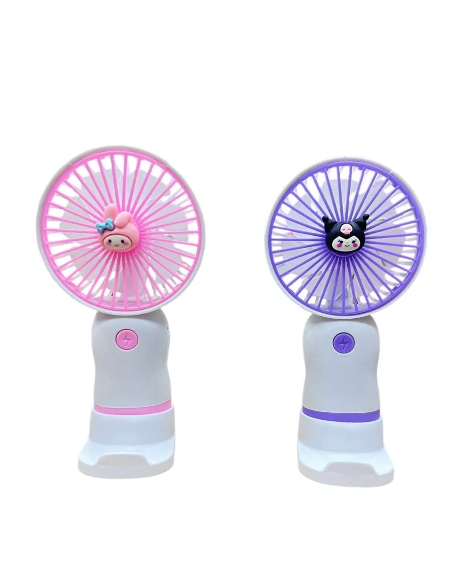 Zabawka Mini Fan Kuromi - Przenośny Wentylator Ręczny Mix 12szt