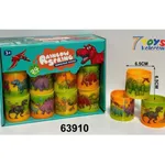 Sprężyna Zabawka Rainbow Spring Dinozaury 6,5cm 24szt