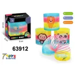 Sprężyna Zabawka Tęczowa Rainbow Slinky 9cm Zwierzątka Mix