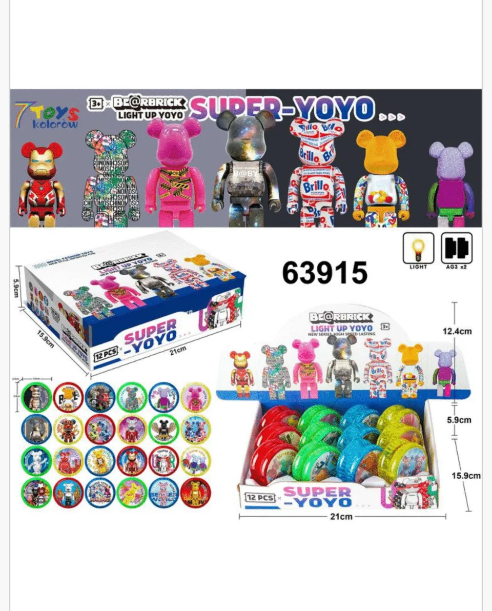 Zabawka Super YOYO Be@rbrick Light Up Świecące LED 12 szt