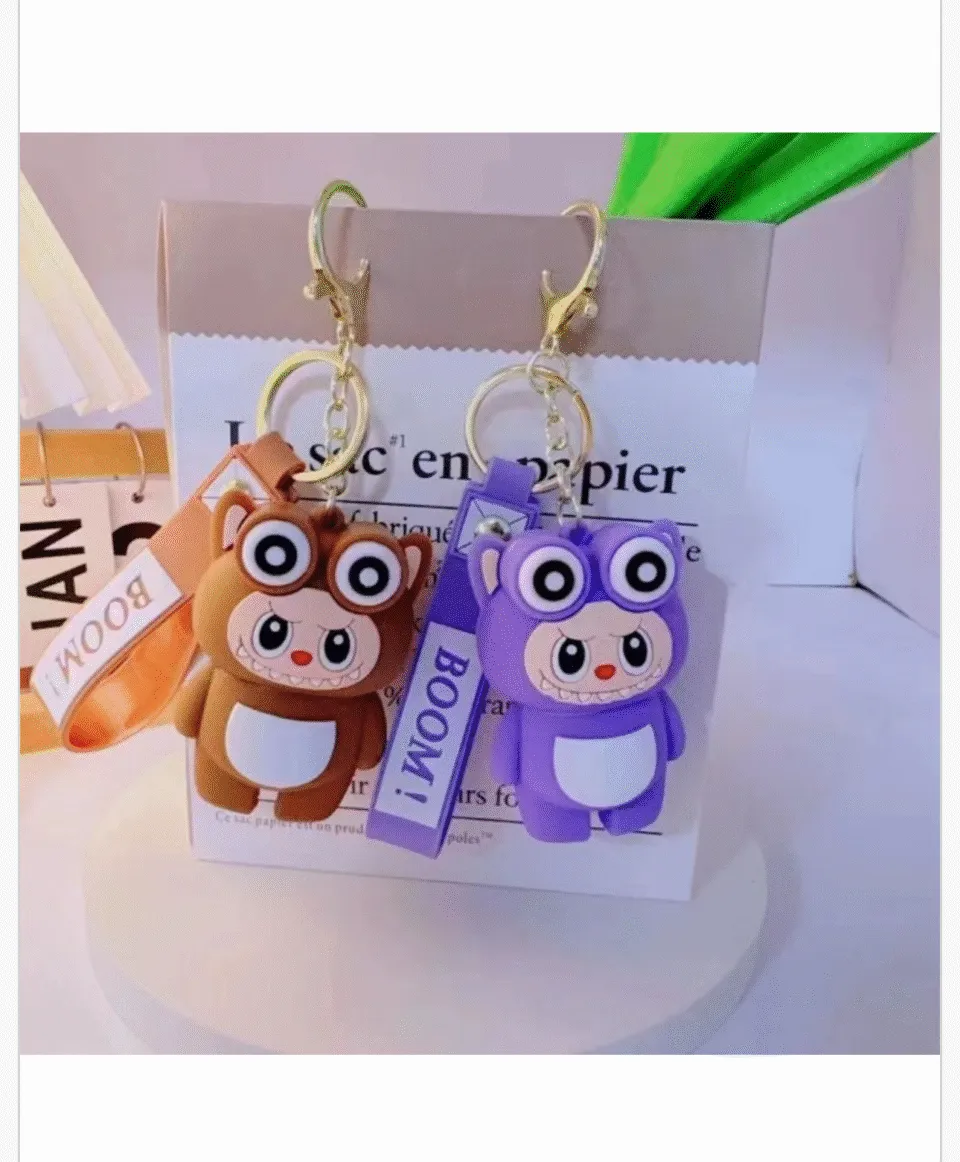 Brelok do Kluczy Figurka BOOM! Silikonowy Mix Kolorów 12 szt.