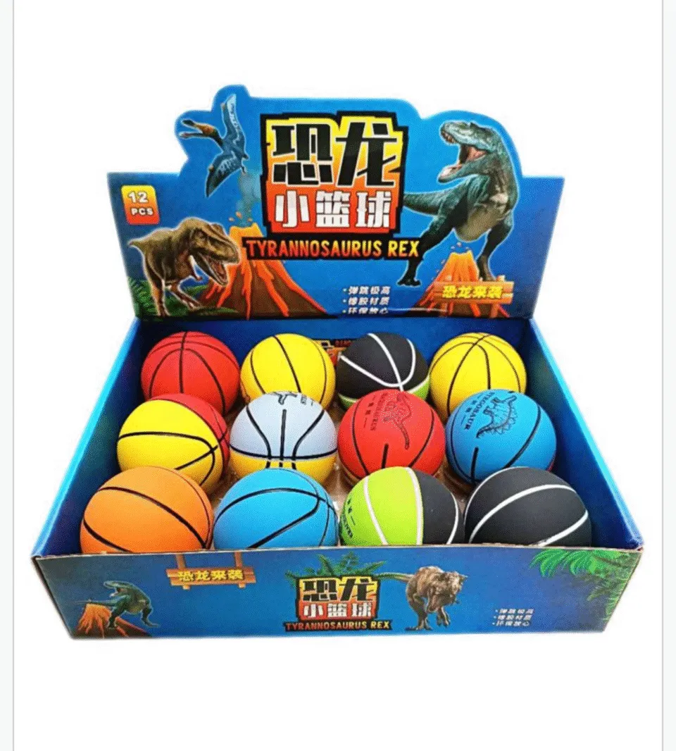 Zabawka Piłka Koszykówka Dinozaury T-Rex 12 szt. Display PK17561