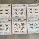 Naklejki Kryształki na Twarz Face Sticker 24 szt