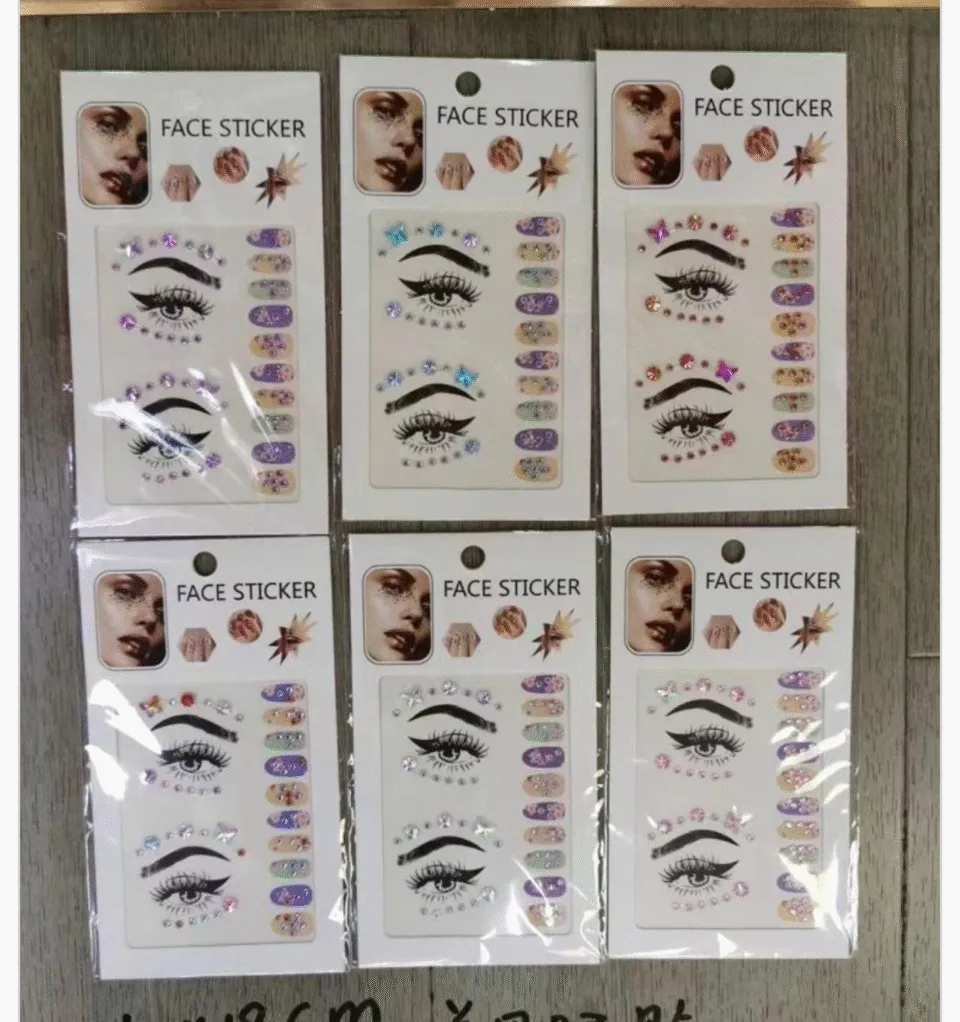 Naklejki Face Sticker 18cm x 12cm błyszczące