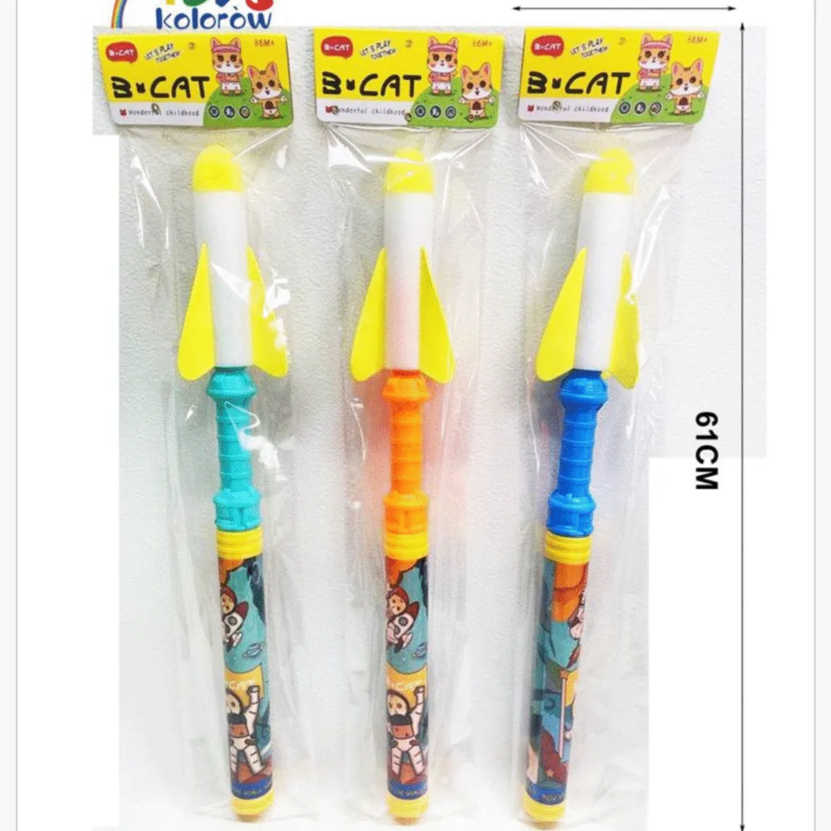 Zabawka Rakieta do Strzelania 61cm Piankowa B-CAT Mix