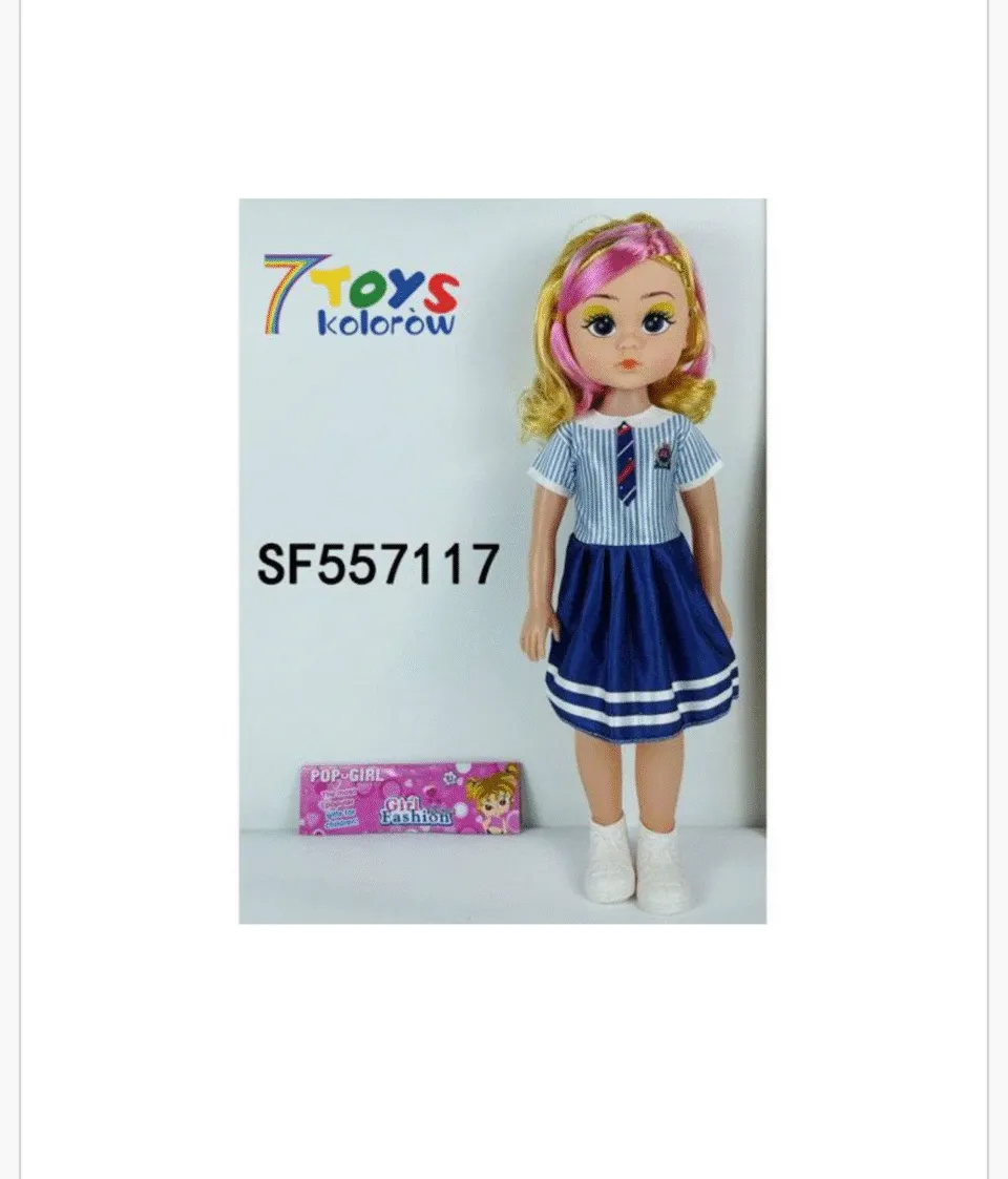 Lalka Pop Girl Fashion blond z różowymi pasemkami SF557117