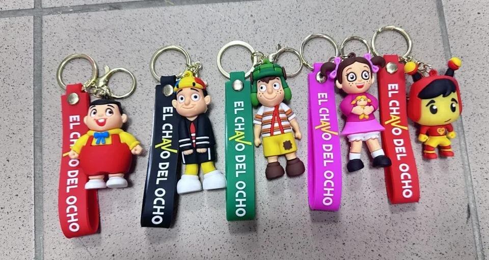 Brelok do Kluczy El Chavo del Ocho Figurka Gumowa Mix 24szt