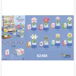 Klocki Kwiaty w Doniczkach 7TOYS, Zestaw 6 szt. 62468