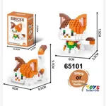 Zabawki Klocki Mikro Kot 2w1 Model 65101 - Zestaw 6 szt.