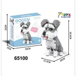 Zabawki Klocki Pies Doggy Schnauzer 20.5cm 7 TOYS kolorów