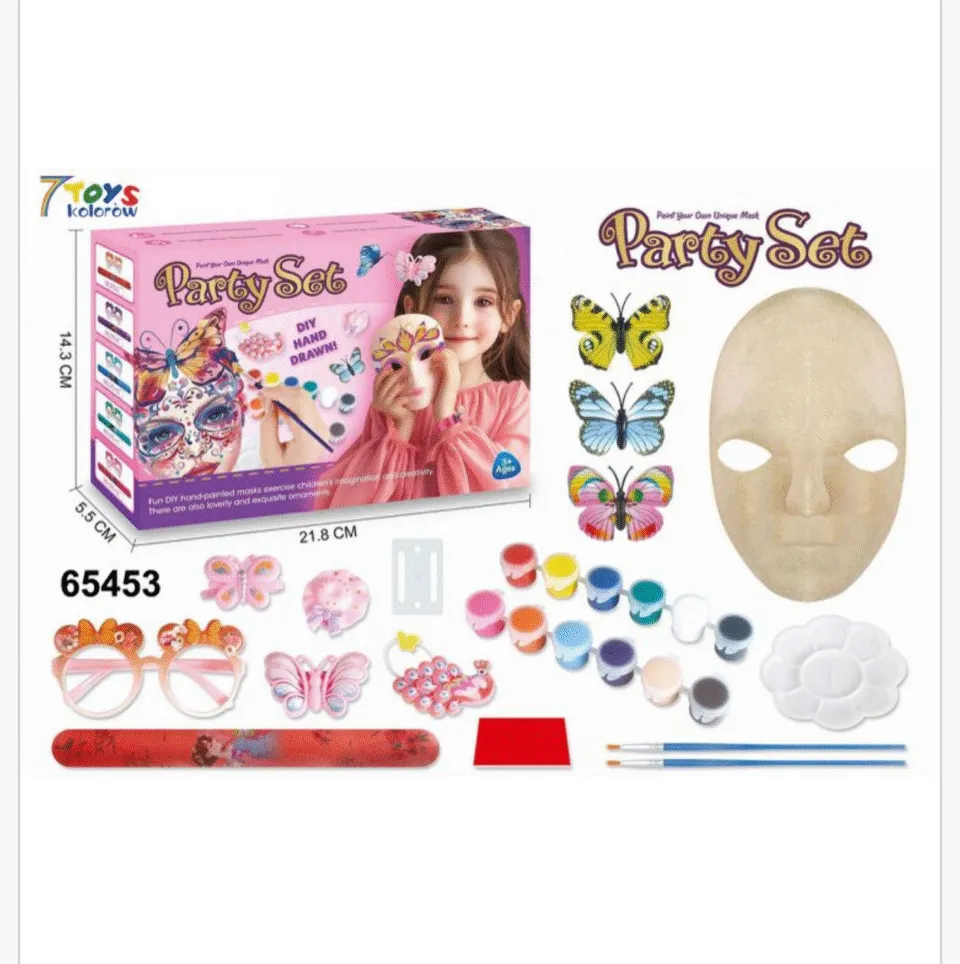 Zestaw do Malowania Masek Party Set DIY dla Dzieci