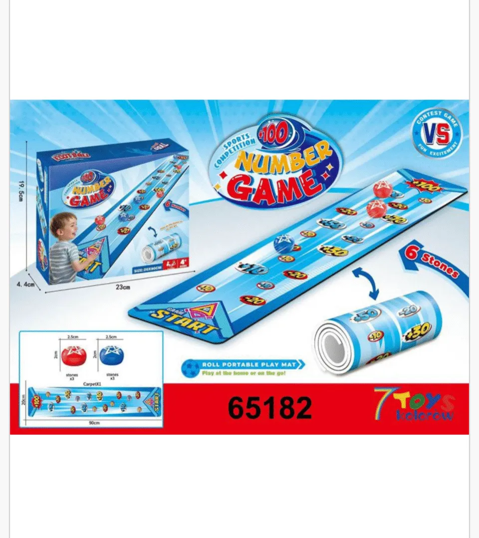 Gra zręcznościowa Number Game mata 20x90cm + 6 kamieni