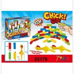 Zabawka Chick Go Gra Zręcznościowa Kurczaki i Klocki 23cm
