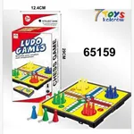 Gra planszowa Ludo i Chińczyk kolorowa 24x12cm, zestaw 6 szt.