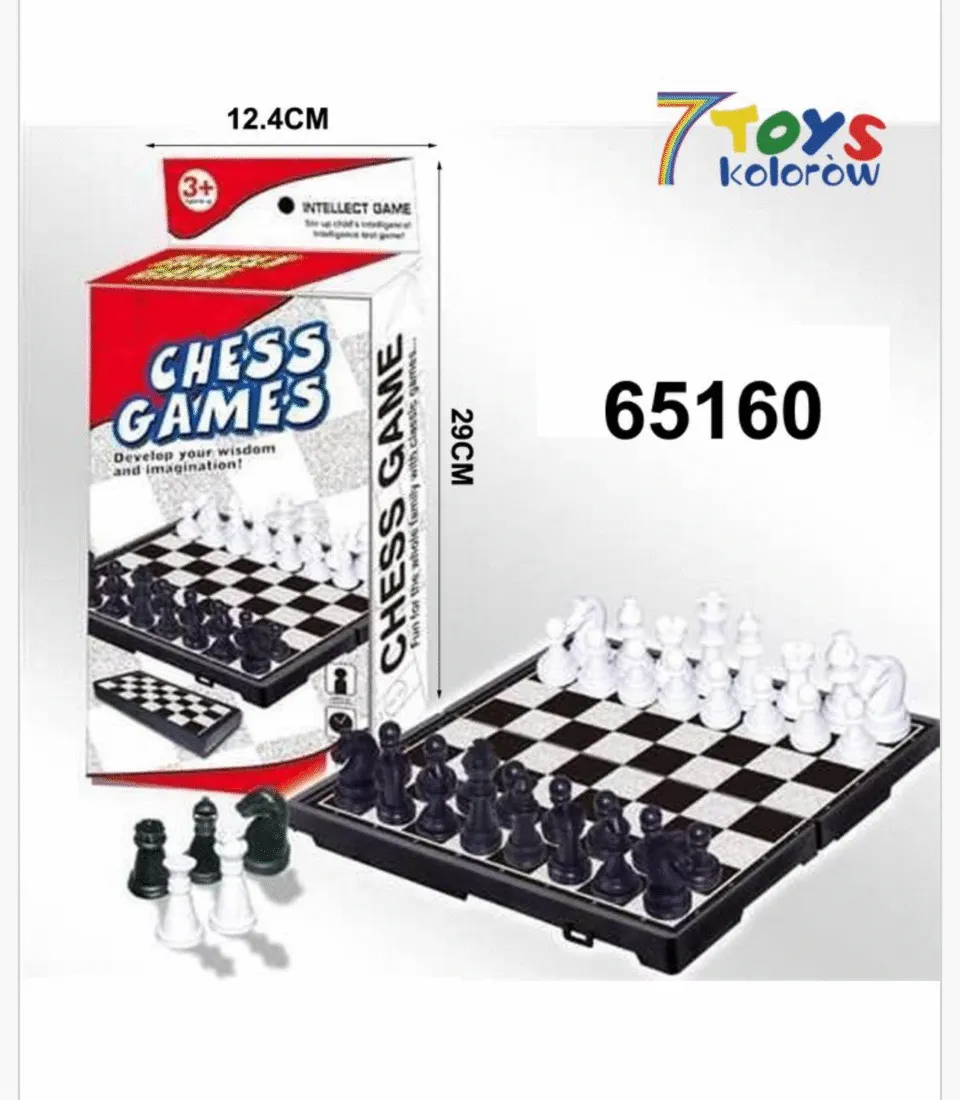 Zabawka Chess Games - Szachy Składane, Plansza 29cm