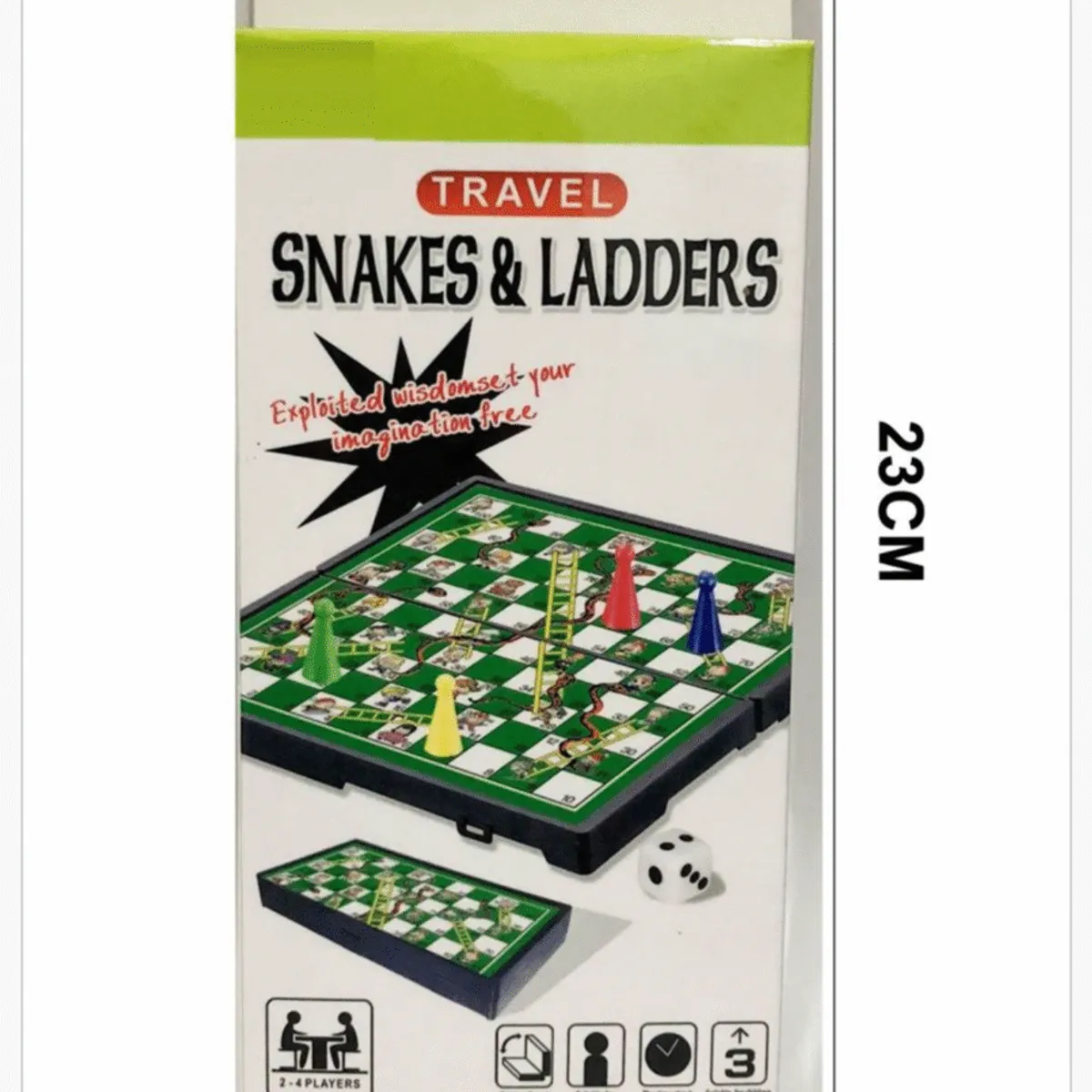 Gra podróżna Węże i Drabiny Travel Snakes & Ladders 23x10cm