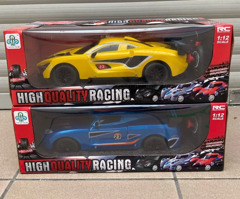 Samochód Sterowany RC Racing 1:12 Żółty/Niebieski High Quality