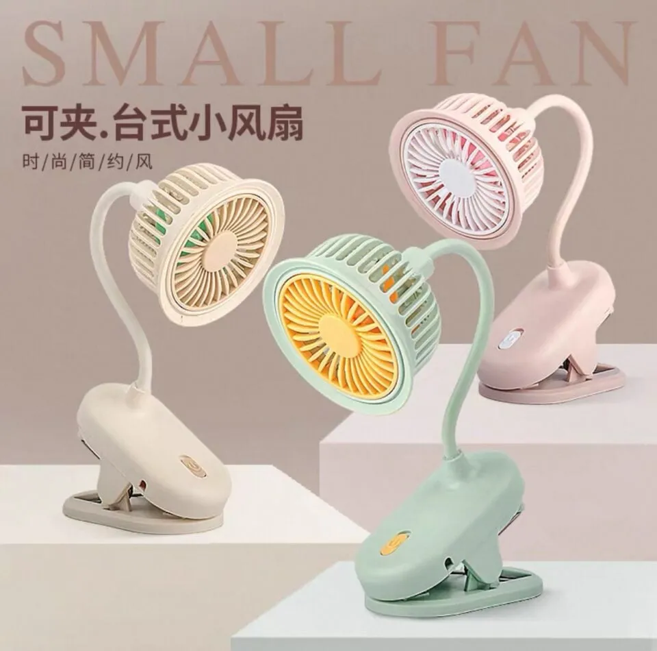 Mini Portable Fan - Przenośny Wentylator z Klipsem i Elastyczną Szyjką