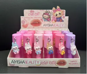 Lip Oil do Ust Aysha Beauty z zawieszkami 24 szt