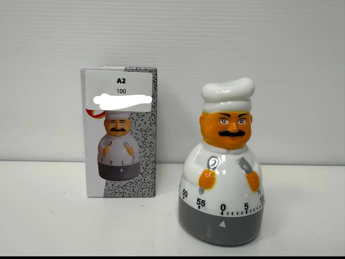 Minutnik Kuchenny Mechaniczny Kształt Szefa Kuchni