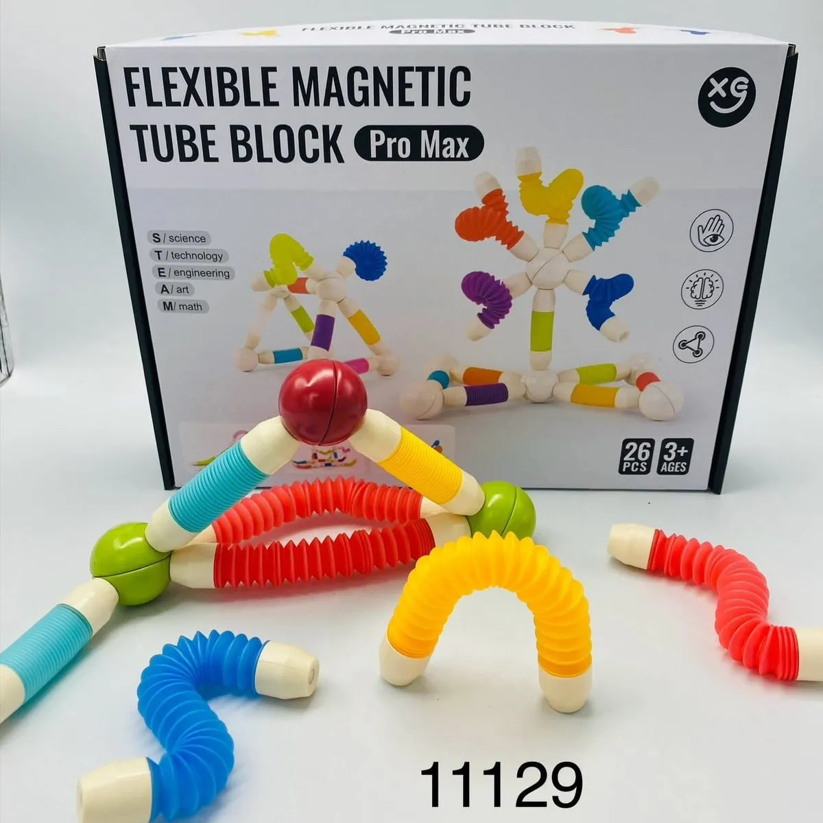 Zabawki Flexible Magnetic Tube Block Pro Max 26 pcs 3+