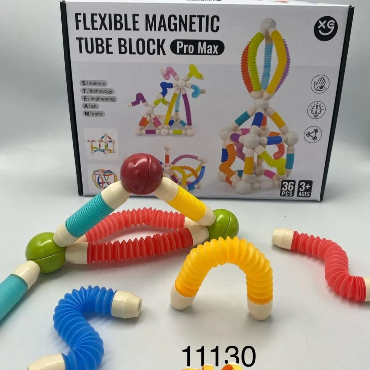 Zabawki Flexible Magnetic Tube Block Pro Max 36+