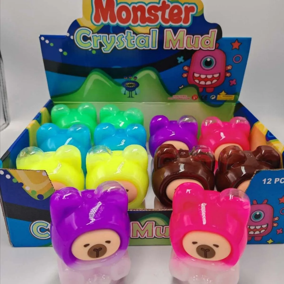 Monster Crystal Mud Slime Labubu 12 szt
