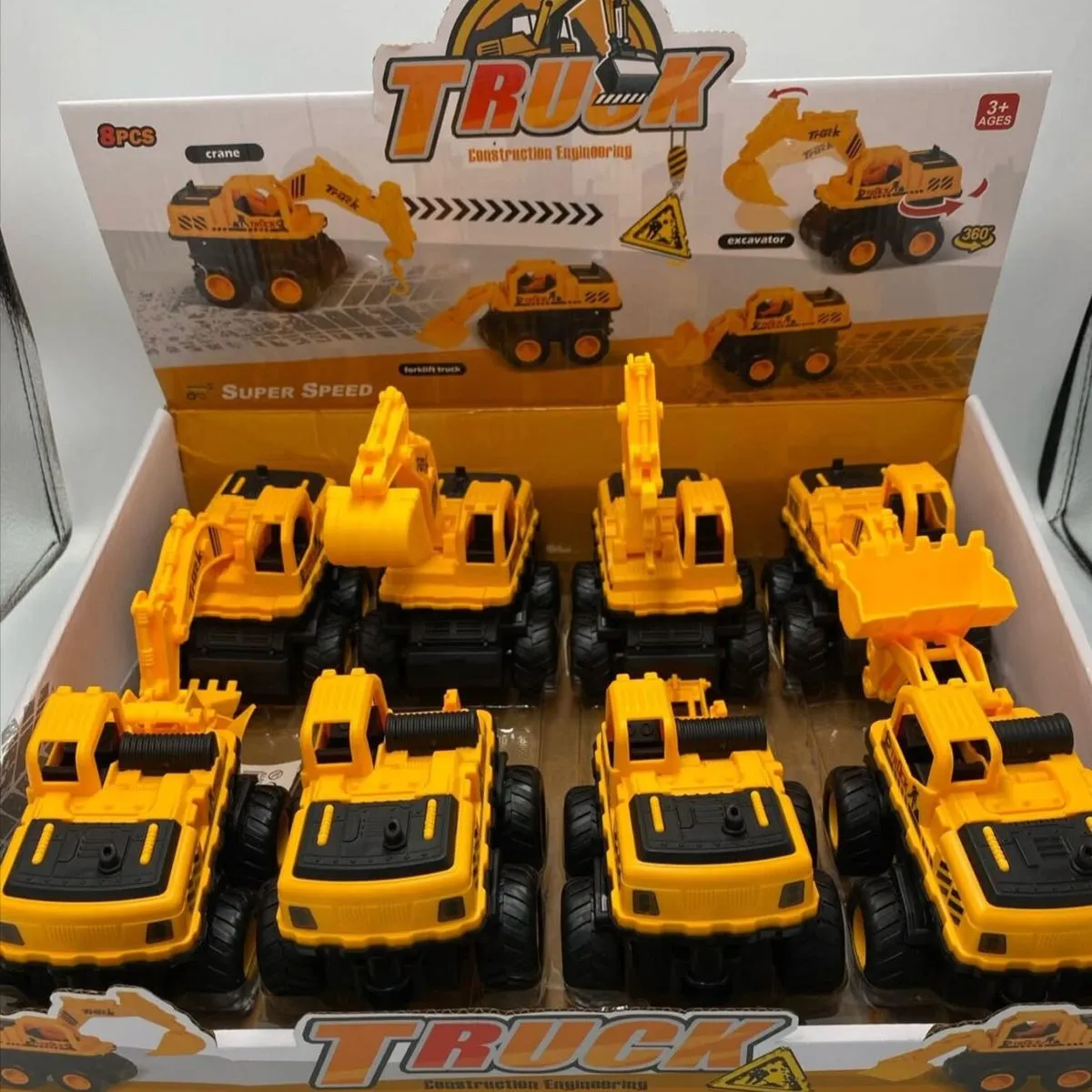 Zabawka Truck koparka żółta plastikowa