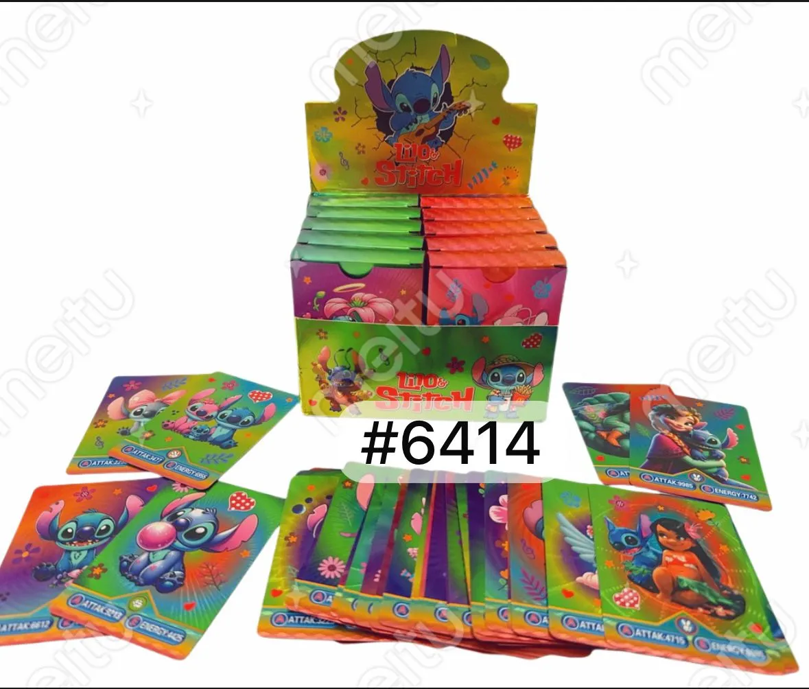 Karty Tęczowy Stitch 55PCS #6414