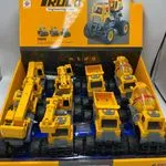 Zabawka Truck Inżynieryjny Żółty Żuraw 8szt