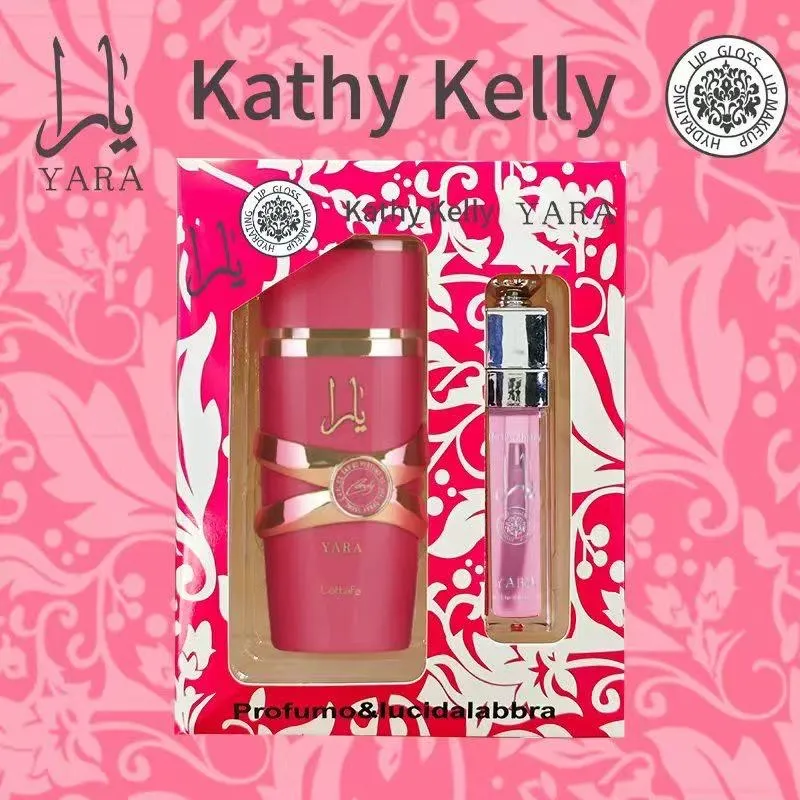Zestaw Perfum Yara 50 ml + Balsam do ust Kathy Kelly