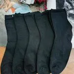 Skarpetki damskie czarne stopki W020326-150