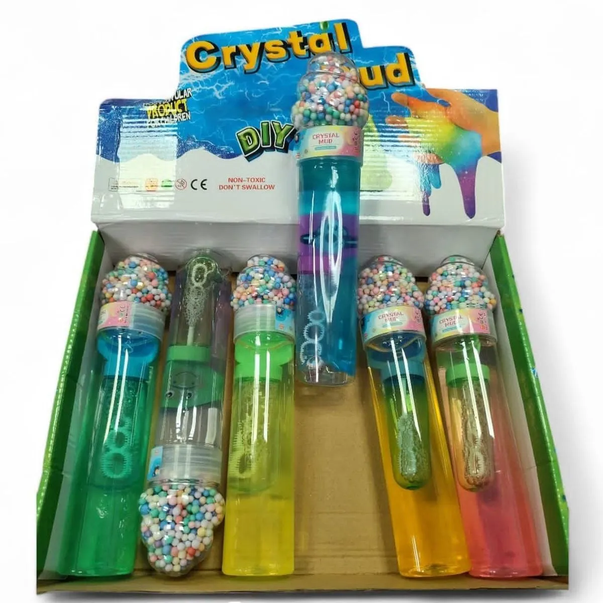 Zabawki Slime Crystal DIY w tubach kolorowych