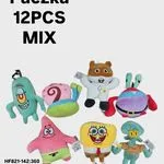 Breloki Zabawki Mix SpongeBob 12 szt Paczka