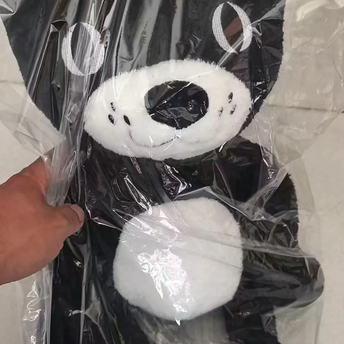 Maskotka Pluszowa Kot 65cm z Pomarańczowym Kaskiem