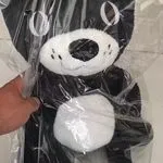 Maskotka Pluszowa Kot 65cm z Pomarańczowym Kaskiem