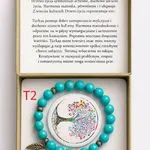 Bransoletka z Naturalnego Turkusu Drewniane Życie T2