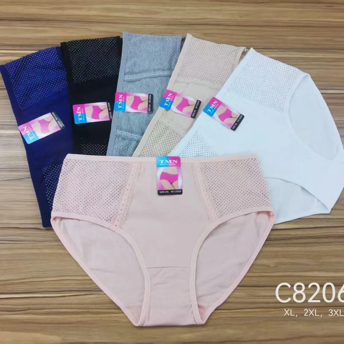 Majtki damskie C82 XL,2XL,3XL - 6 kolorów