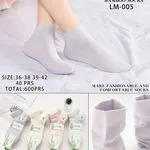 Skarpetki damskie bambusowe SOL&L LM-005 szary 40 szt